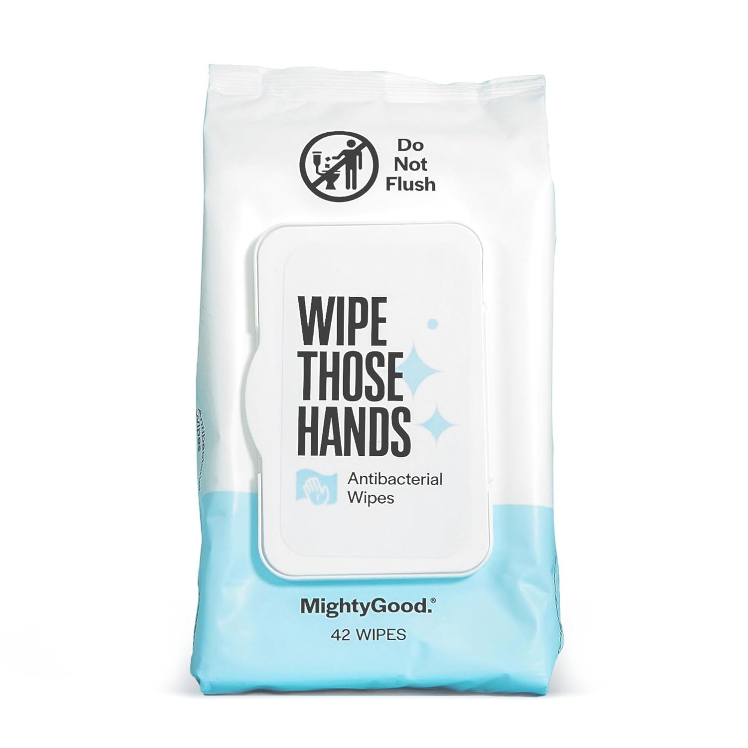 Wipe Those Hands – 168 toallitas sin alcohol (4 unidades, 42 toallitas cada una)