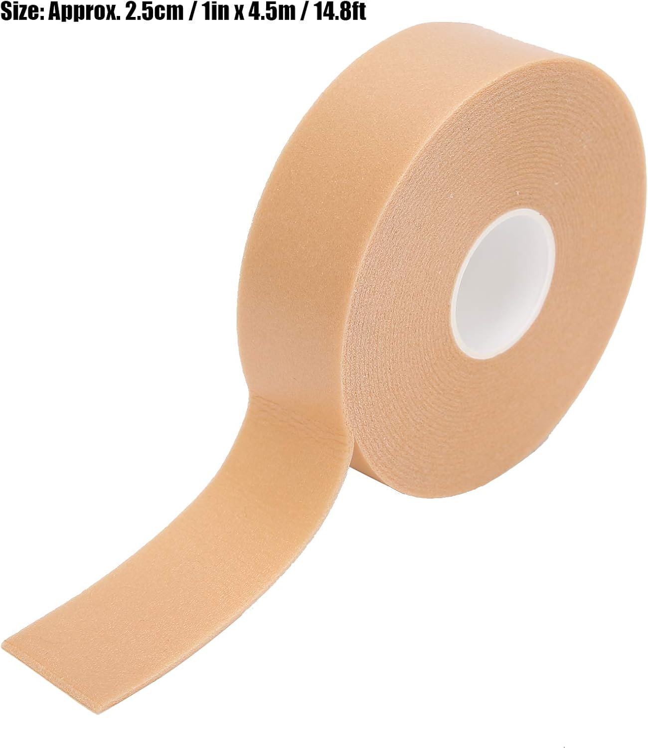 Cinta para el talón del pie, cinta para el talón de los zapatos, protector de cinta de gel de silicona, 1.0 in x 14.8 ft, adhesivo para el talón del