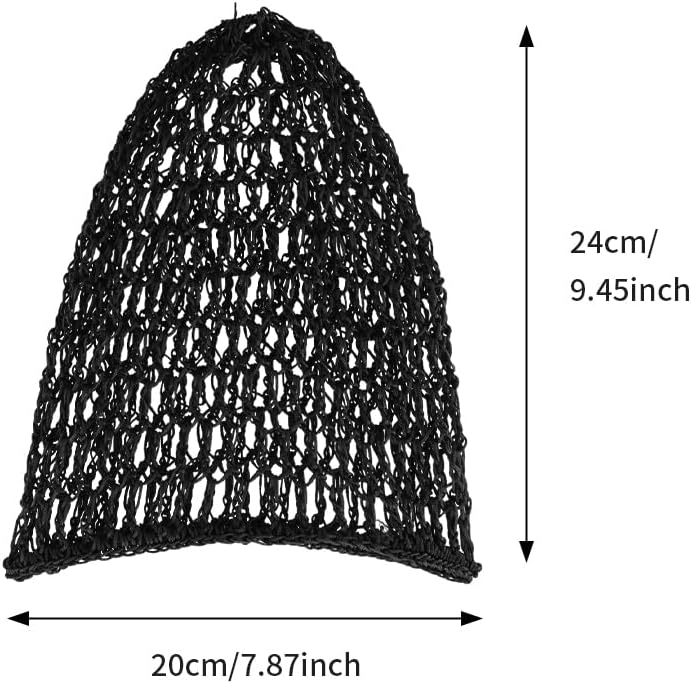 homfanseec 4 redes de malla para el cabello para mujeres que duermen, red de pelo de ganchillo de punto de rayón suave, adorno para cubrir el