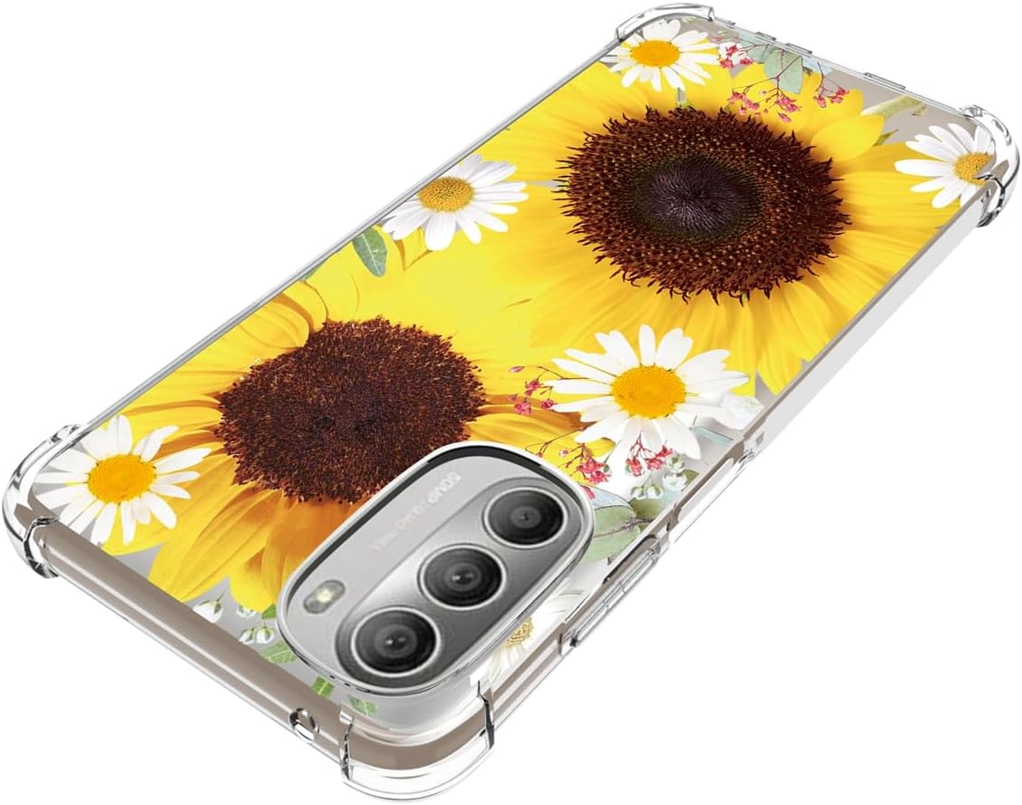 Funda de teléfono para Moto G Stylus 5G 2022, Motorola G Stylus 5G 2022 XT2215DL, delgada, a prueba de golpes, transparente, patrón floral, funda