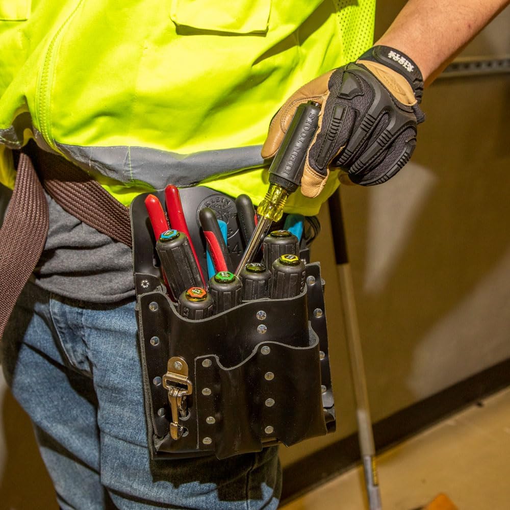 Klein Tools Juego de herramientas 631M, fabricado en Estados Unidos, destornilladores de tuercas magnéticos, tamaños 316, 14, 516, 1132, 38, 716 y