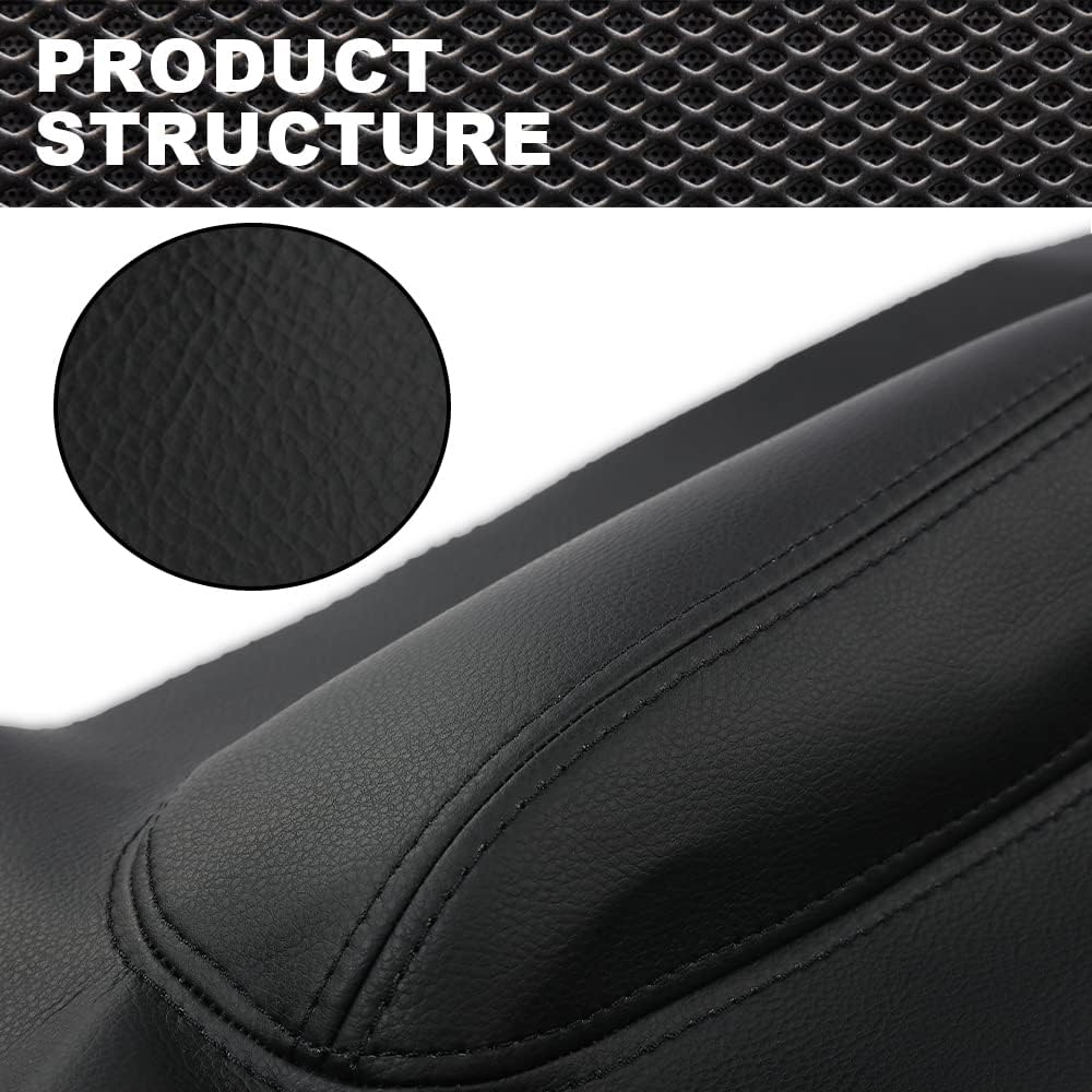 Cubierta de cuero para tarjeta de inserción de panel de puerta, compatible con VW Beetle 1998-2010, 2 unidades, color negro