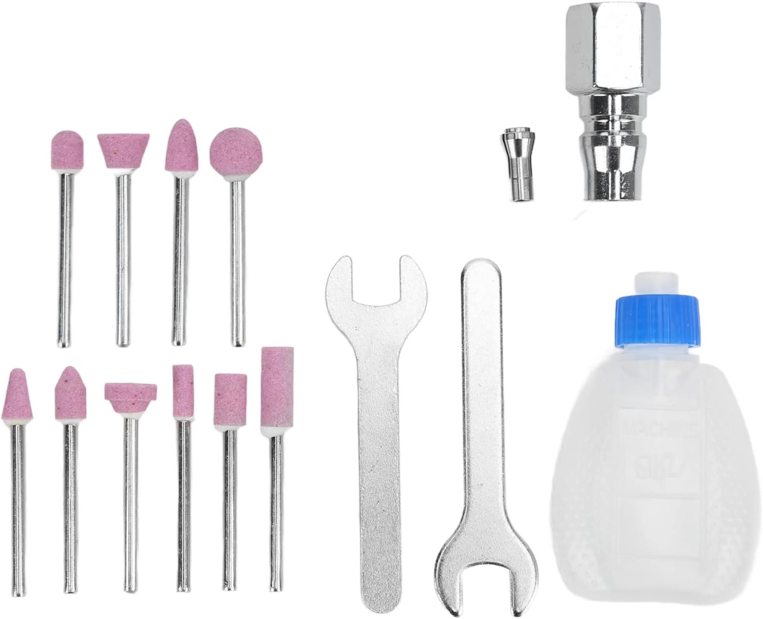 Kit de amoladora de troqueles de lápiz neumático Micro Die Grinder Set Pulido Grabado Herramienta 90psi