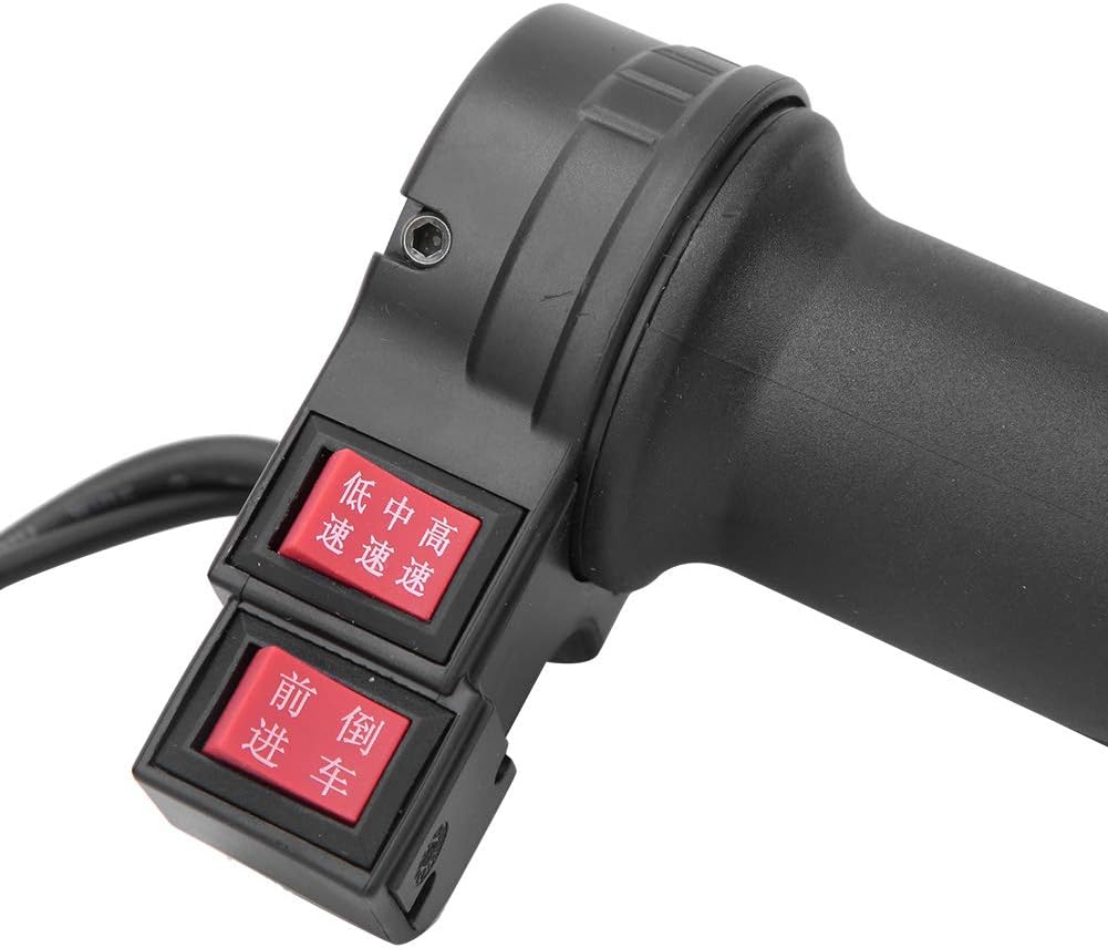 Empuñadura de acelerador de bicicleta eléctrica con control de 3 velocidades, agarre de acelerador universal para bicicleta eléctrica
