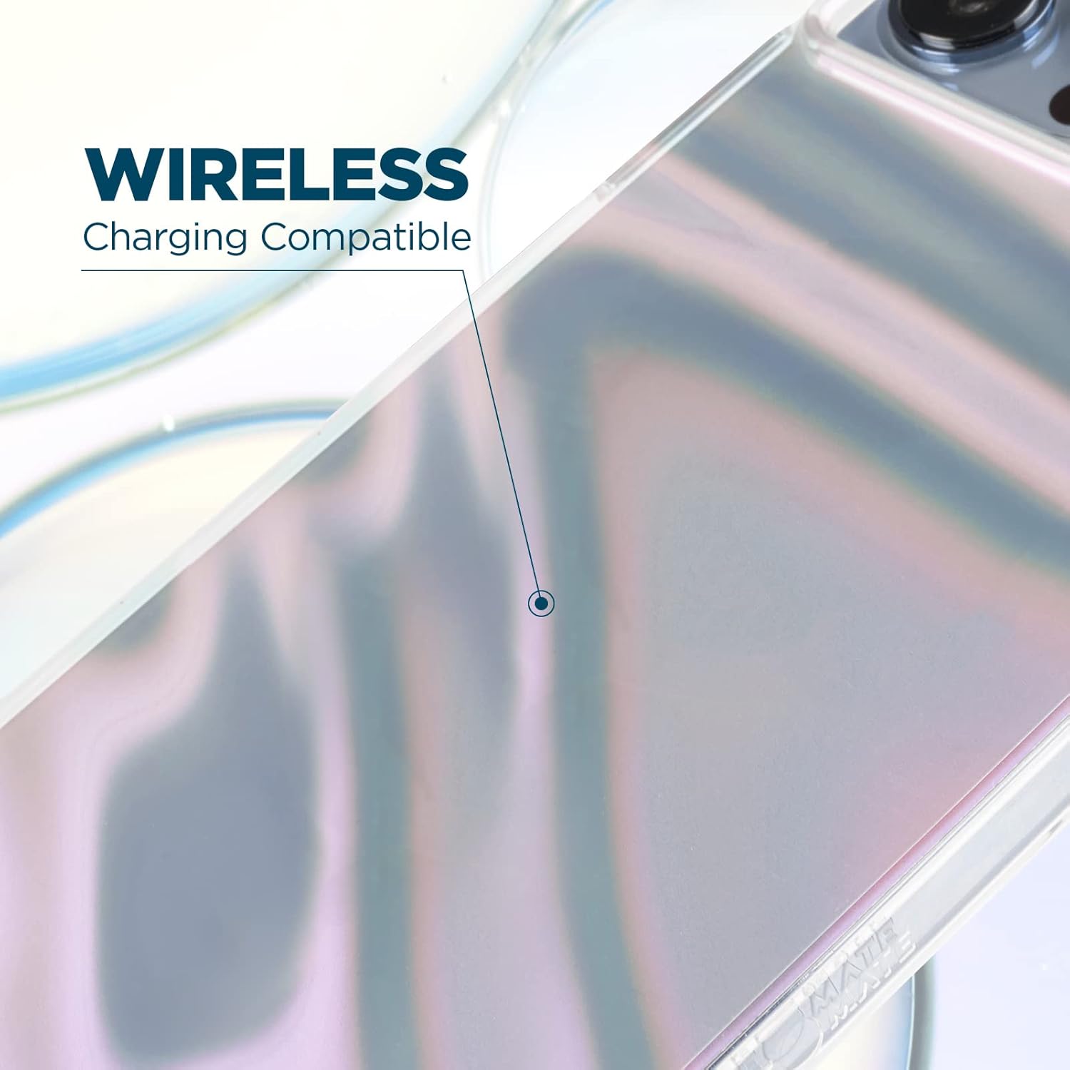 Case-Mate – Funda Soap Bubble para iPhone 13 Pro con diseño iridiscente, protección contra caídas de 10 pies, 6.1 pulgadas