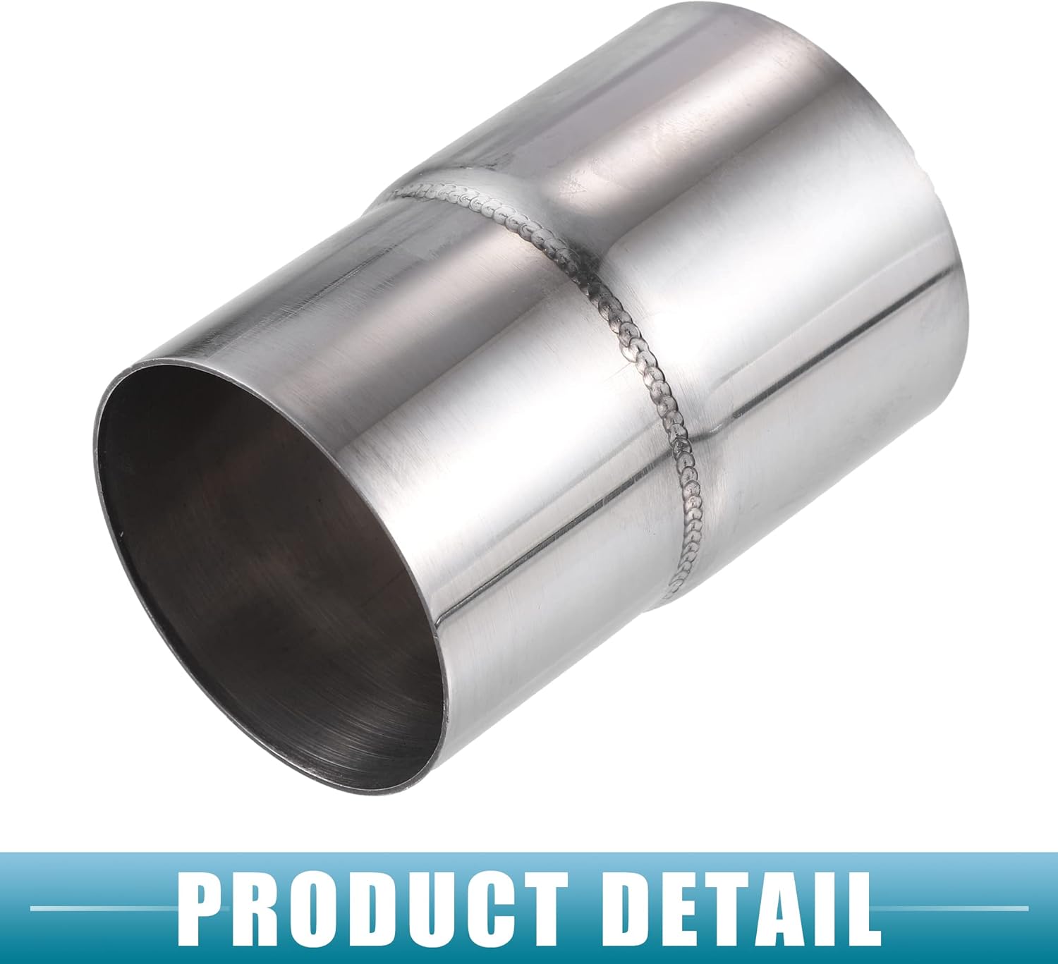 Adaptador de tubo de escape para automóvil, conector reductor de 2.5 pulgadas de diámetro interior a 2.75 pulgadas de diámetro exterior de acero