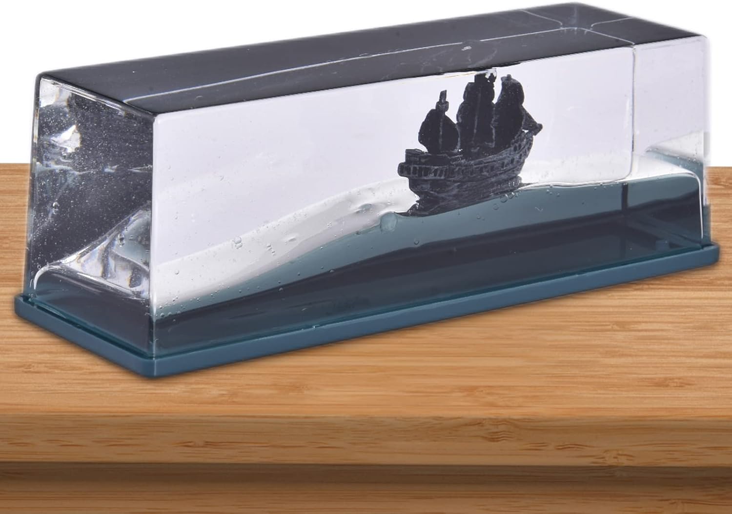 ZUREGO Botella fluida de deriva de barco de crucero, 12 piezas de barco acrílico insundable en caja, juguetes modelo de crucero Titanic, adorno