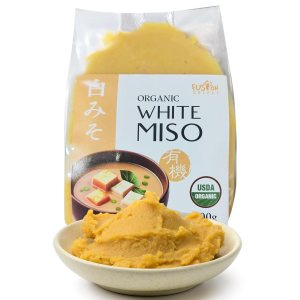 Fusion Select Pasta de miso blanca orgánica, hecha de soja fermentada y arroz, condimento japonés sabroso para cocinar base de sopa, caldo, Fusion Select Pasta de miso blanca orgánica, hecha de soja fermentada y arroz, condimento japonés sabroso para cocinar base de sopa, caldo,