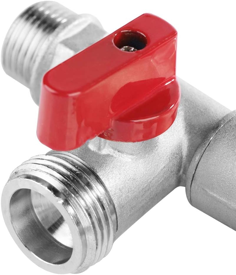Grifo de montaje en pared para exteriores, grifo Bibcock para balcón, fregona, grifo de agua de doble válvula de 90 grados, grifo de latón de 12