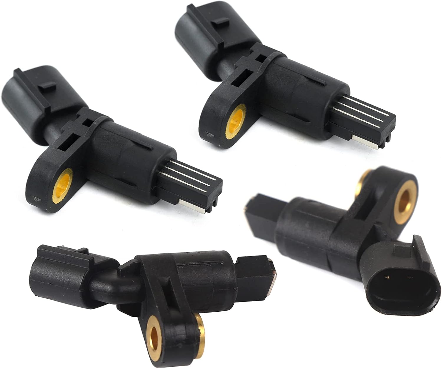 MOCA 4 piezas de sensor de velocidad de rueda ABS delantero y trasero compatible con 00-06 para Audi TT y & 98-10 para Volkswagen Beetle y para Golf