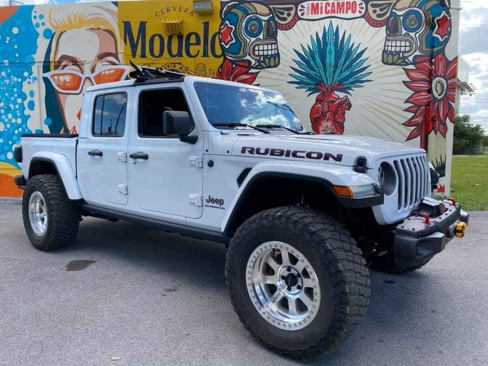 SPIDERWEBSHADE Parasol de malla para Jeep compatible con Jeep Gladiator JT de 4 puertas (2018 -actual), fabricado en los Estados Unidos, parasol de