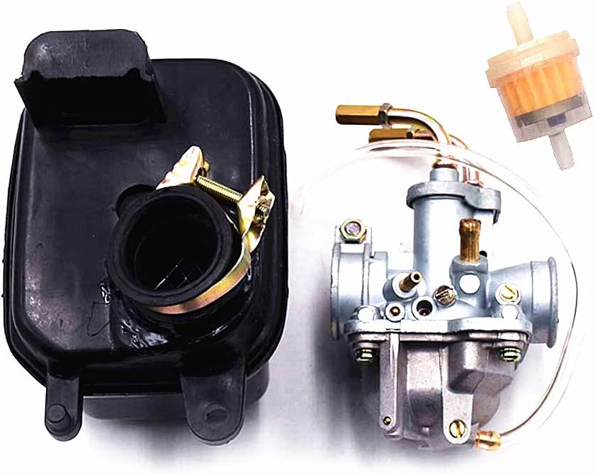 Carbman Carburador Carb con filtro de aire Caja Limpiador para Yamaha PW50 PW 50 PY50 PY 50 Yzinger Y-Zinger 1981-2009 Motocicleta Carb