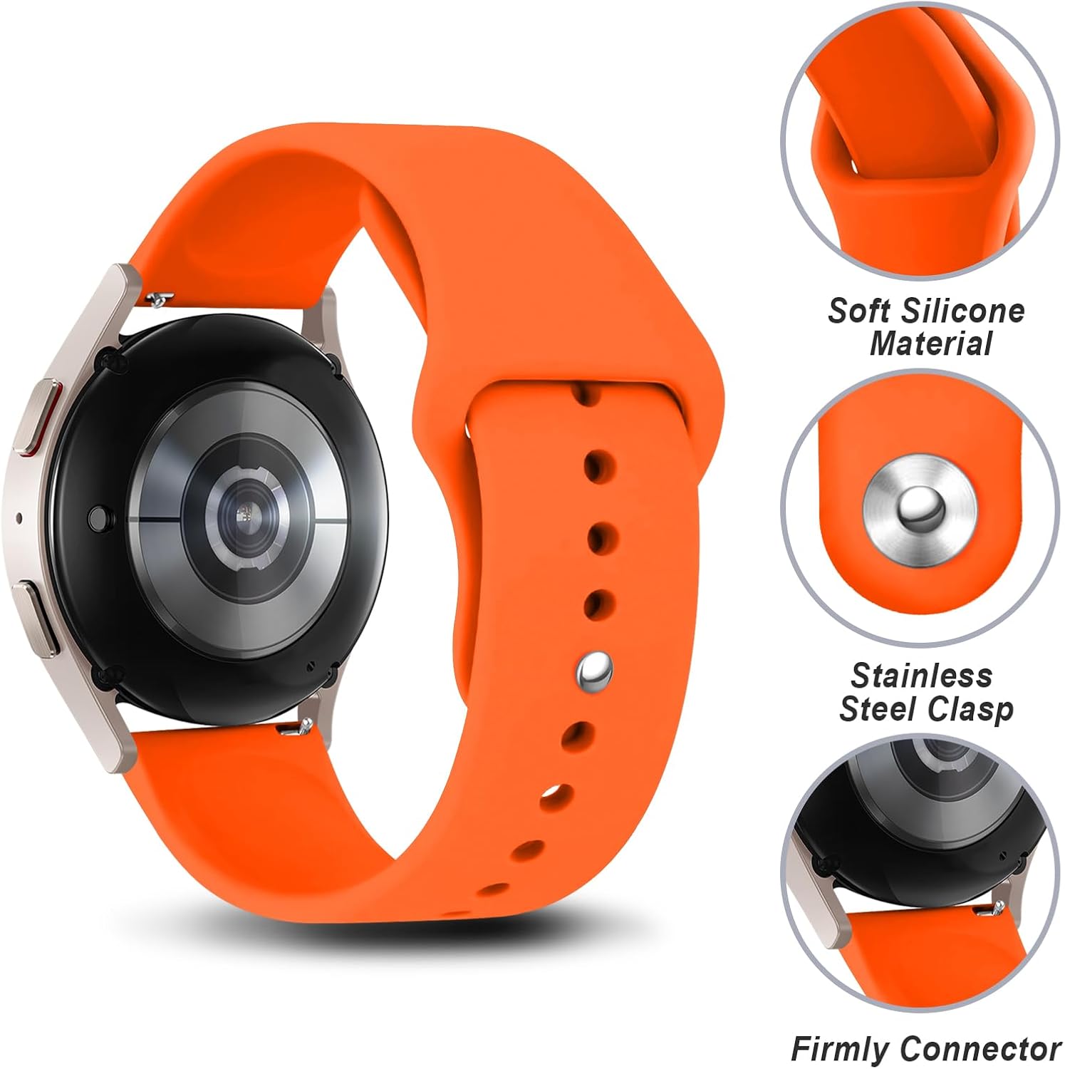 Paquete de 3 correas para Samsung Galaxy Watch 66 Classic de 1.575 in 1.732 in 1.693 in 1.850 in, Galaxy Watch 5Galaxy Watch 4, correa de repuesto