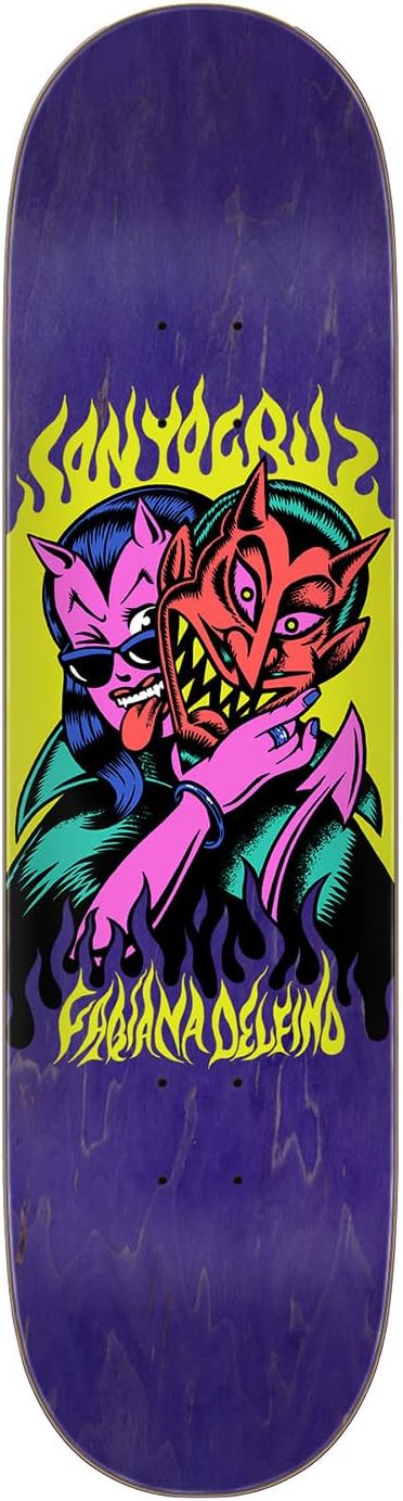 SANTA CRUZ Delfino Devil VX Deck – Tablas de patineta de 8.25 x 31.60 pulgadas