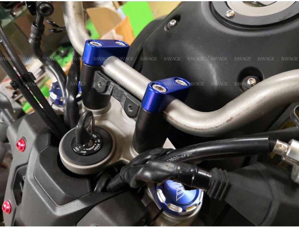 Cubierta de la abrazadera del manillar para FZ8 FZ6 NS Fazer FZS 1000600 FZ6R FZ6N XJ6 NSF Accesorios de motocicleta CNC Bar Top Clamping