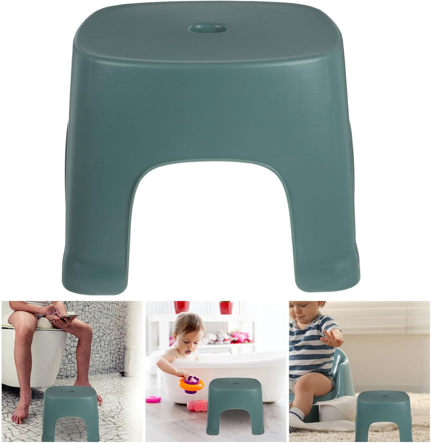 Taburete bajo de baño para niños pequeños, taburete de pie para el hogar, taburete de plástico para inodoro, taburete de baño para niños pequeños,