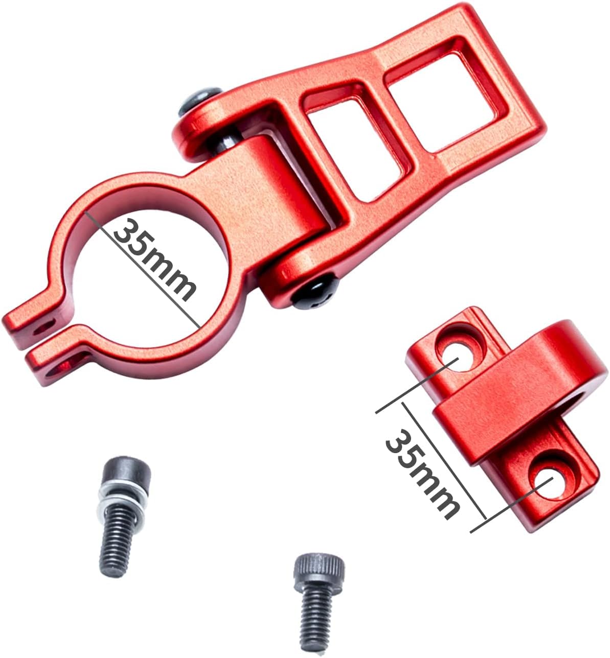 YBang – Gancho plegable de aleación de aluminio para Speedual Zero 10 x 8 x scooter eléctrico ajustable con cierre de fijación para barra de