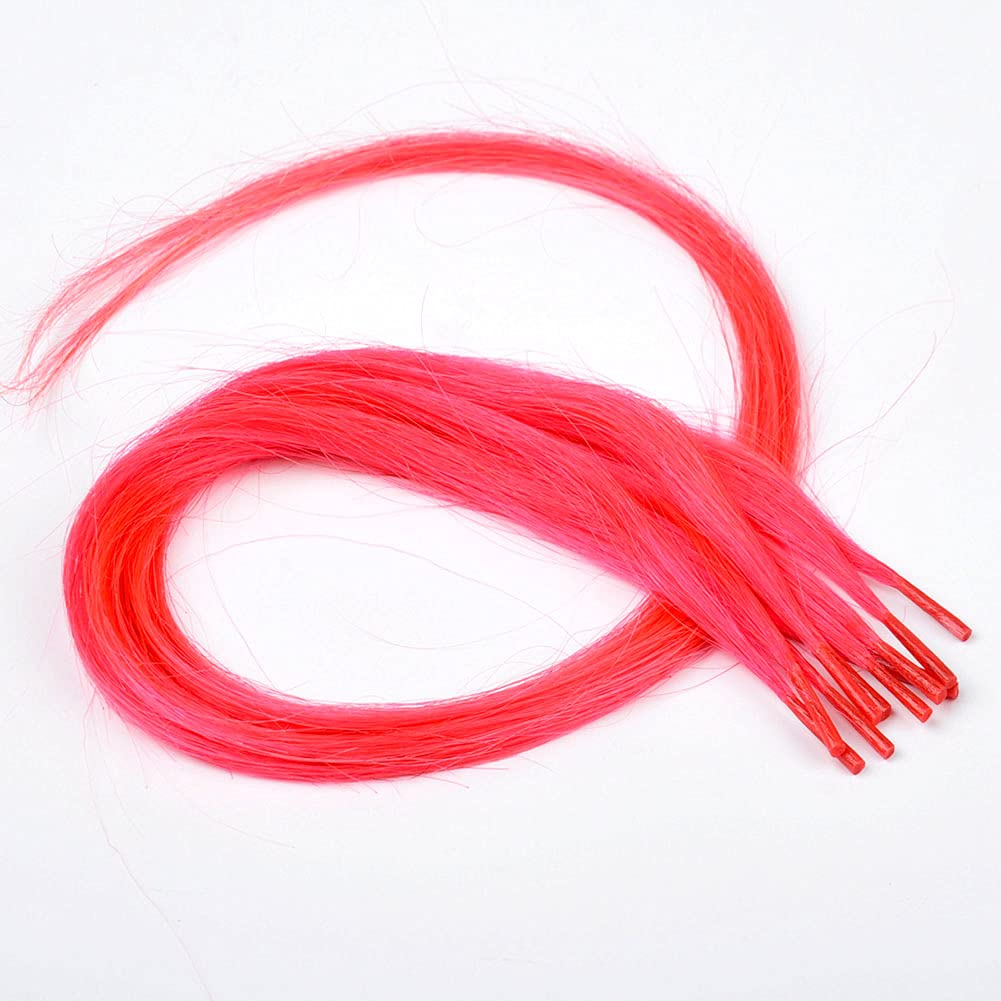 Extensiones de cabello con reflejos arcoíris, 10 mechones por lote de colores, extensiones de cabello humano con punta en I para mujeres y niñas,