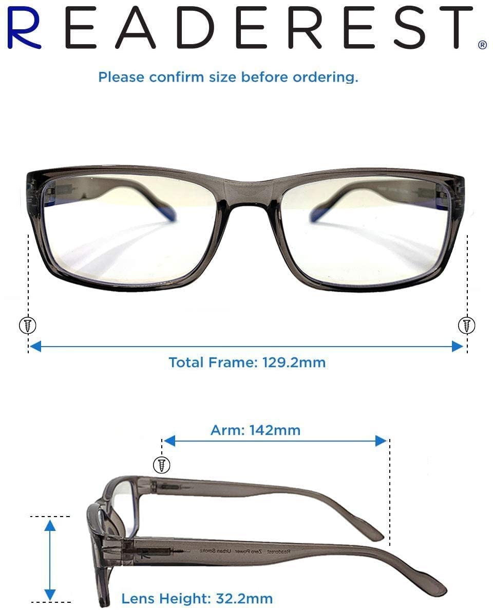 Readerest – Lentes para lectura con bloqueo de luz azul, bisagras de resorte, protección UV