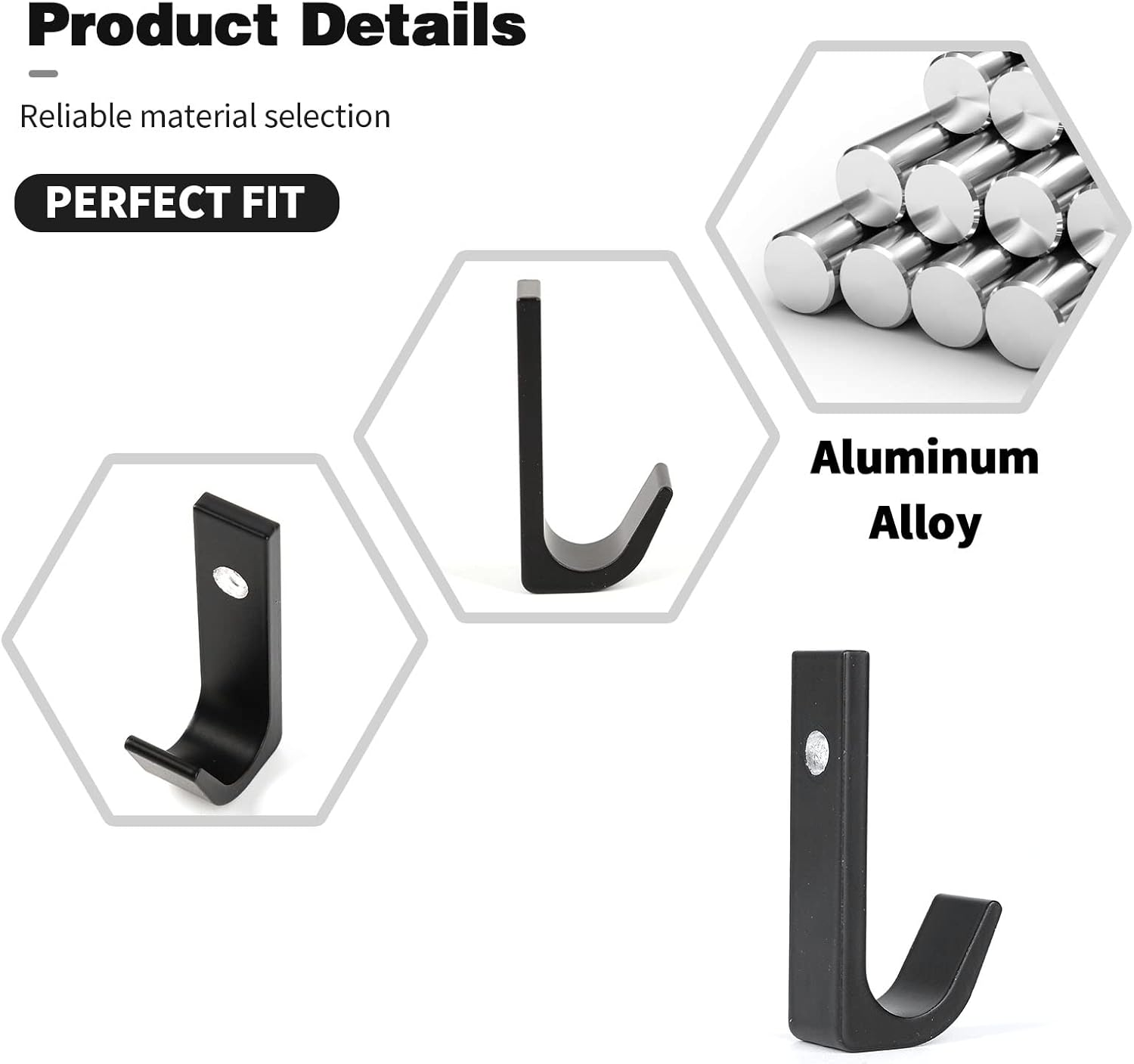 Para Ford Bronco – Gancho organizador para maletero para Ford Bronco 2021 2022 2023+ 2 puertas4 puertas (aleación de aluminio, 1 unidad)
