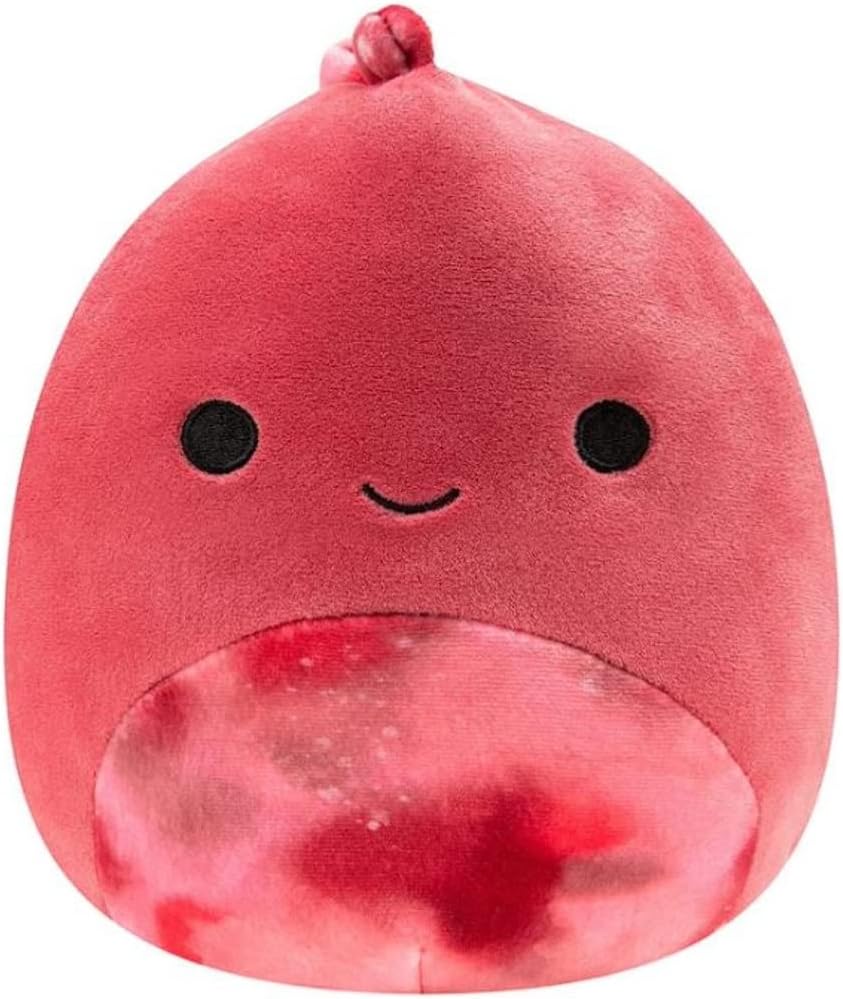 Squishmallows Kellytoy 2022 Poleena – El dinosaurio con bolígrafo (7 pulgadas), color rojo