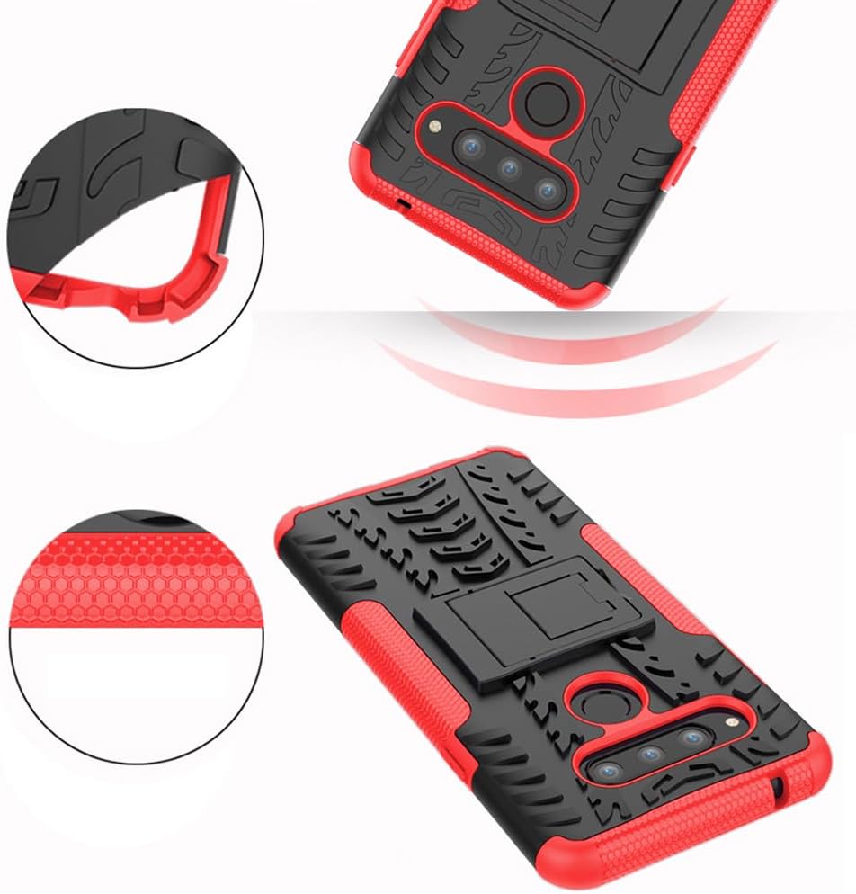 Asuwish Funda para LG V40 XW US Rojo