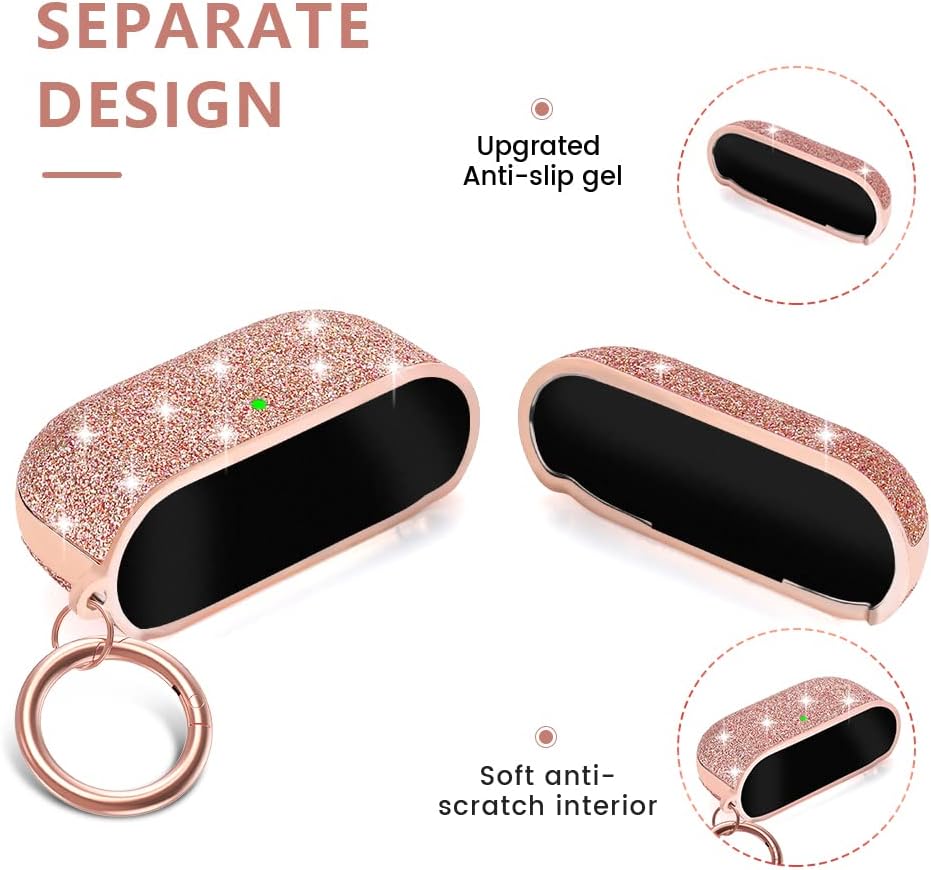 Valkit Funda para Apple Airpods Pro de 2 generación 2022, tela de punto de alta calidad y forro de policarbonato resistente a los arañazos y caídas,