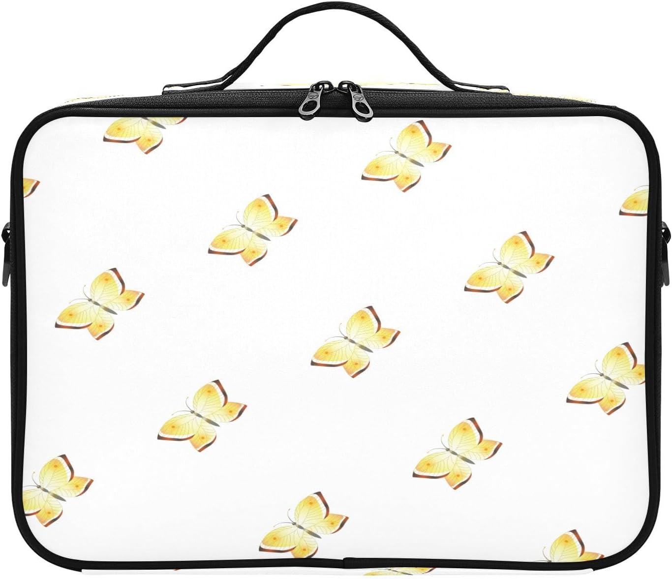Mariposa Golden Fashion bolsa organizadora de cosméticos de viaje, cepillo de maquillaje grande, bolsa de maquillaje para mujeres, cosméticos,