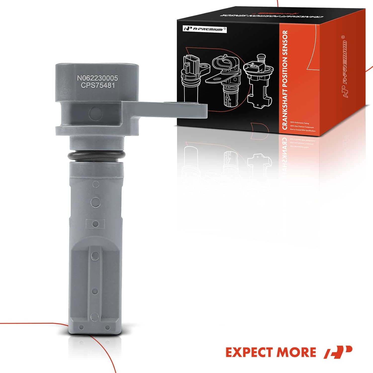 A-Premium Sensor de posición del cigüeñal del motor compatible con Cadillac DeVille 2000-2005 Eldorado 2000-2002 Sevilla 2000-2004 y Oldsmobile