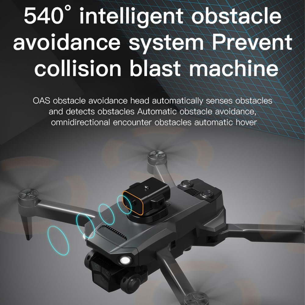 CLLOOM Mini dron con cámara P8pro Dual HD FPV Control remoto con retención de altitud, modo sin cabeza, ajuste de velocidad de inicio, juguetes de