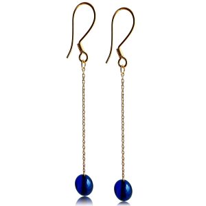 Amberistan Dangle Amber Earrings – Gold Plated Sterling Silver Earrings for Women – Blue, Red, or Green Baroque Amber Colors – Dainty Drop Long Amberistan Dangle Amber Earrings – Gold Plated Sterling Silver Earrings for Women – Blue, Red, or Green Baroque Amber Colors – Dainty Drop Long