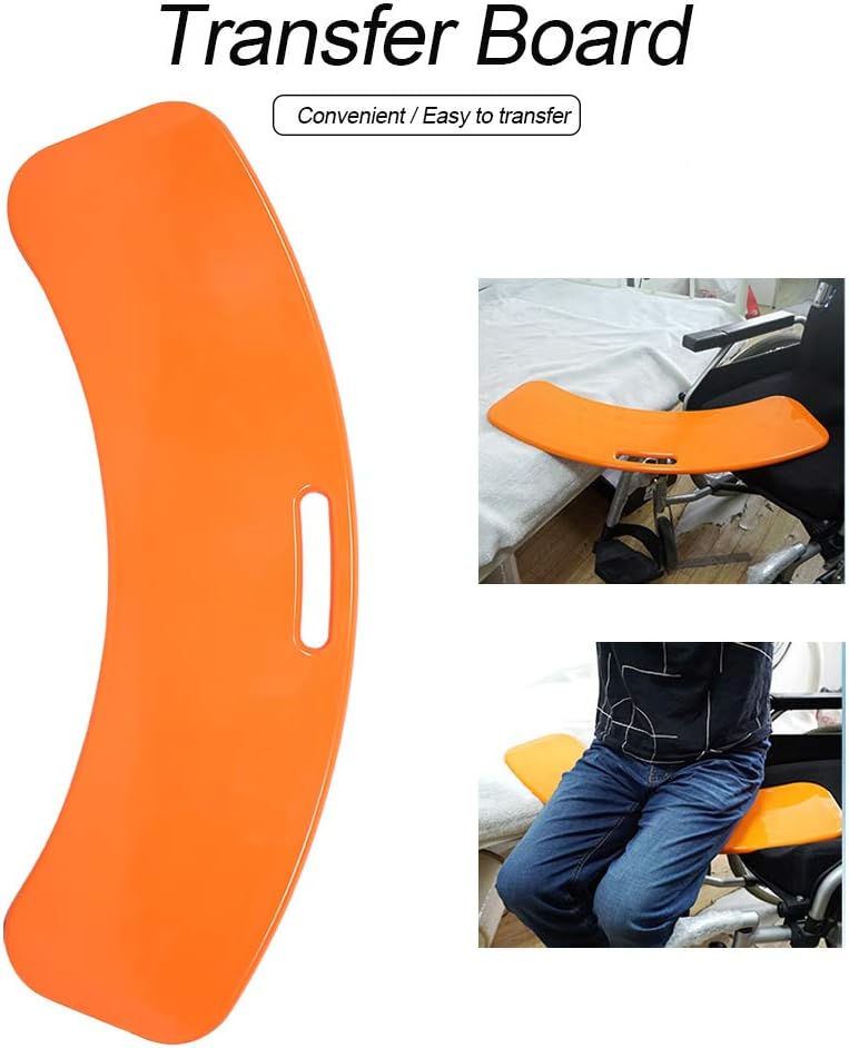 Tabla de transferencia para silla de ruedas, tabla de transferencia de silla de ruedas curvada gruesa, ayuda de movimiento para personas mayores y