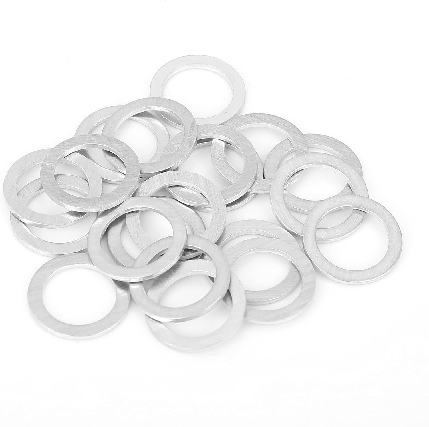 X AUTOHAUX 20pcs M14 Tono Plata Aceite Drenaje Juntas de Tapón de Reemplazo para Mazda 9956-41-400