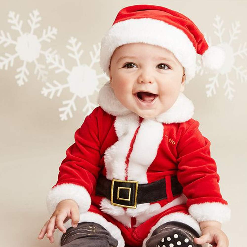 CCINEE Sombrero de Papá Noel para niños, sombreros de Papá Noel de Navidad, sombrero rojo de felpa para decoración del hogar, suministros de fiesta,