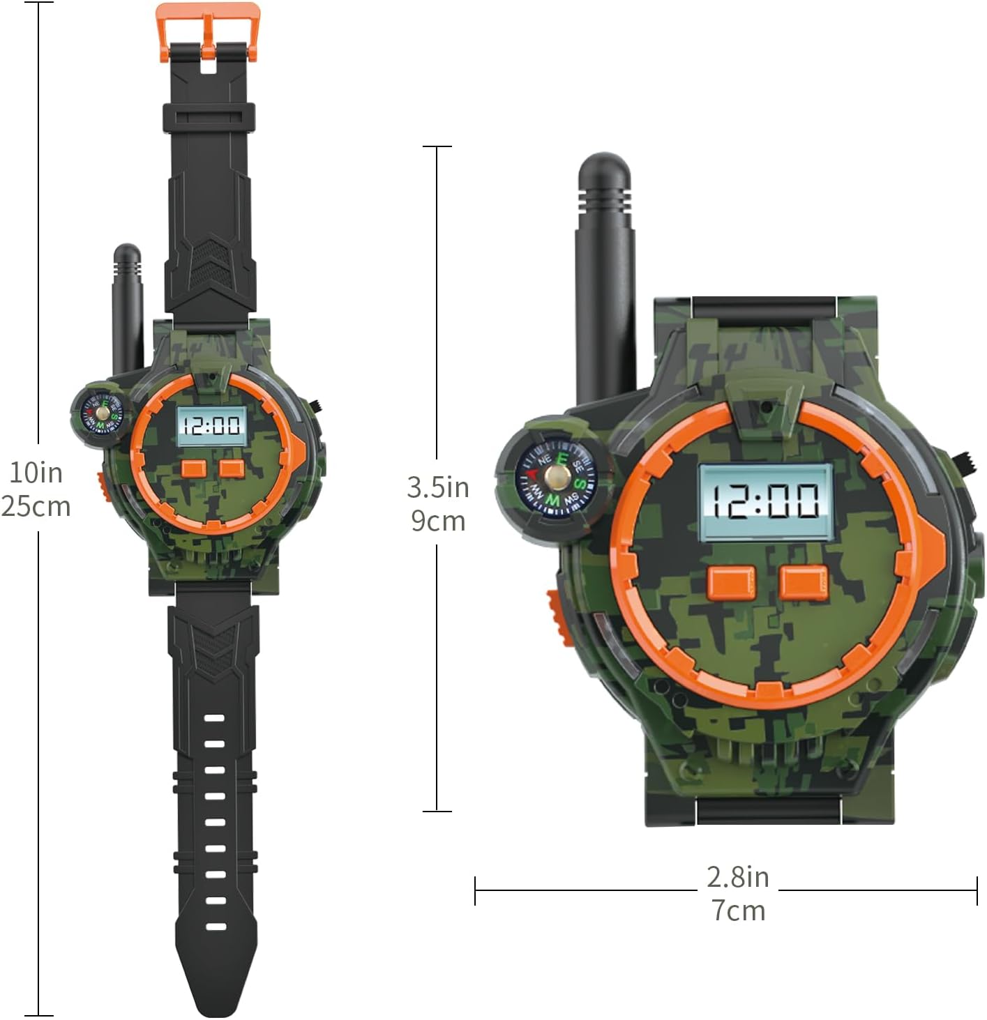 Walkie Talkies recargables para niños, radio Walky Talky con linterna para niños, juego al aire libre, interfono, regalos para niños y niñas (2