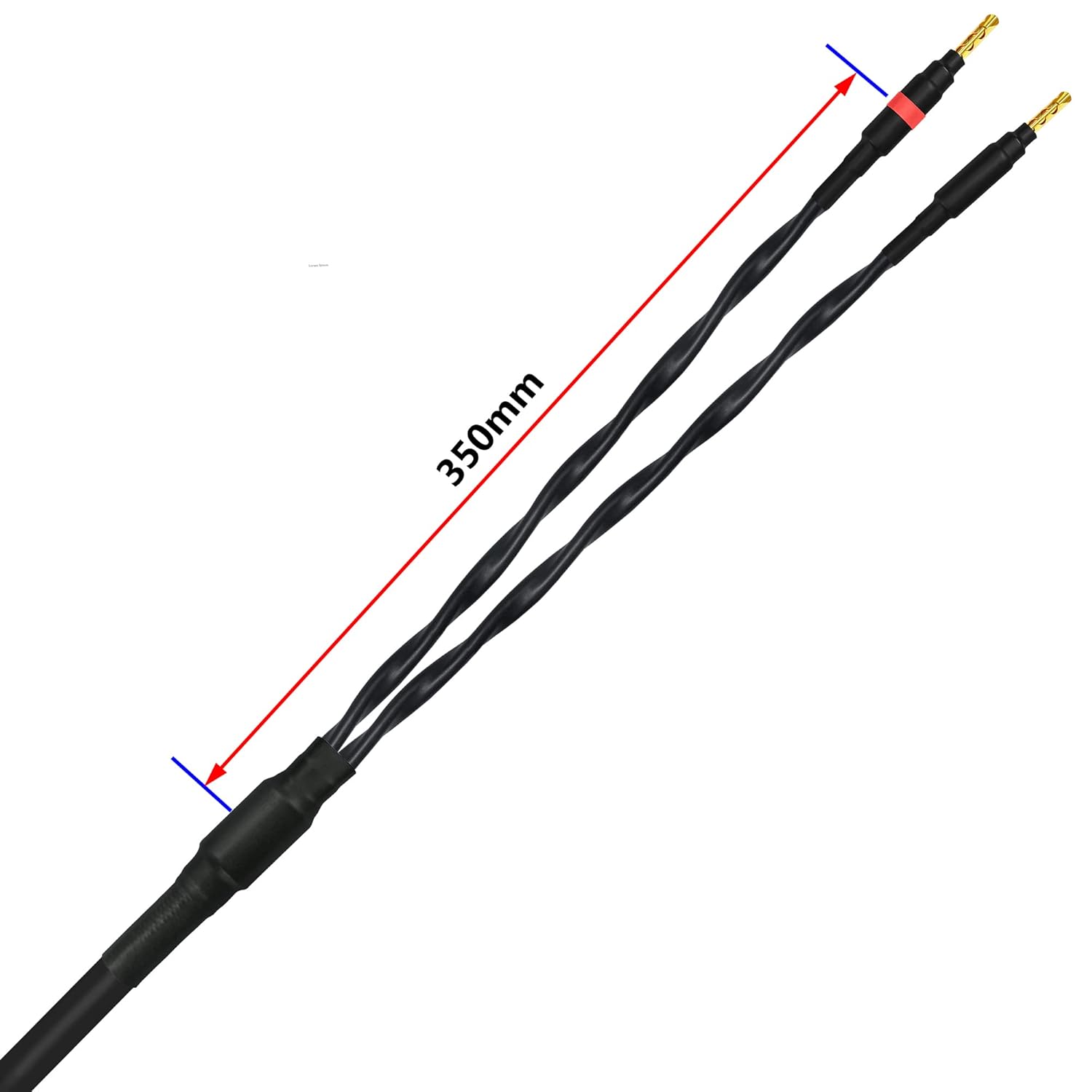 WORLDS BEST CABLES Canare 4S11 de 4 pies  Grado audiófilo  Cable de altavoz único HiFi Star-Quad Bi-Wire para canal central con conectores banana