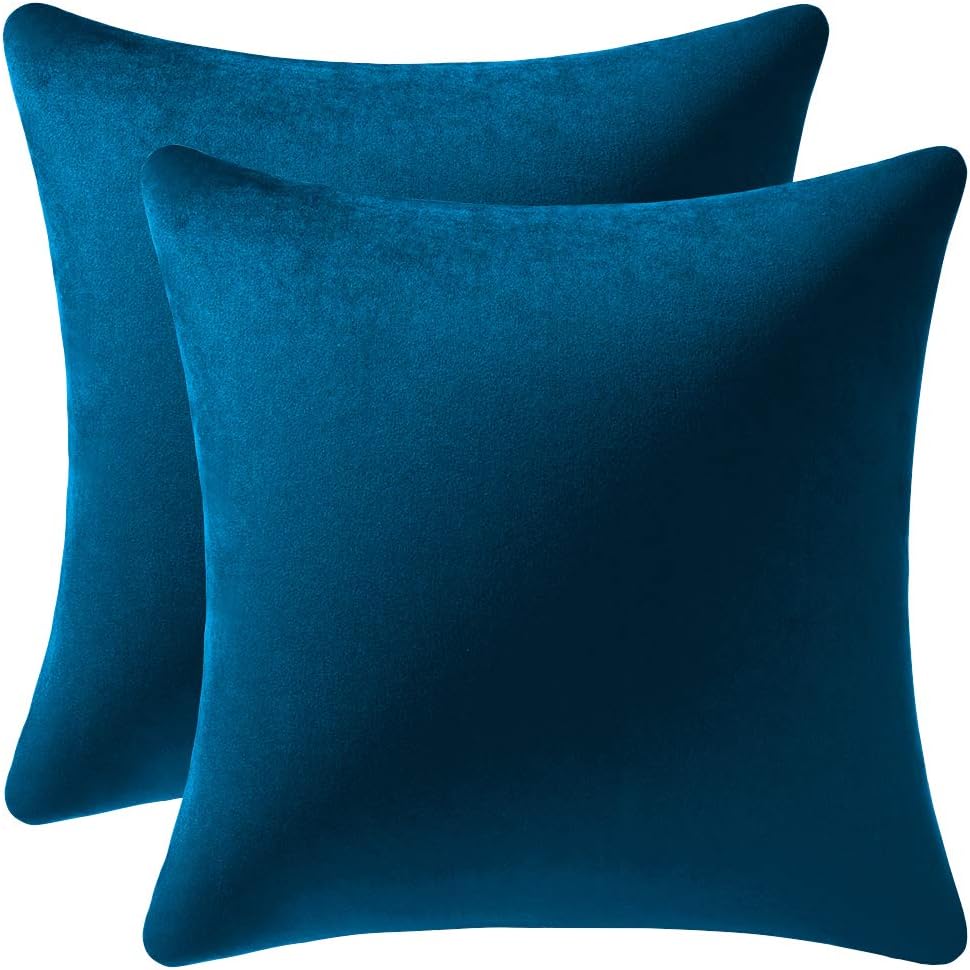 Dezene – 2 fundas decorativas de terciopelo para almohada