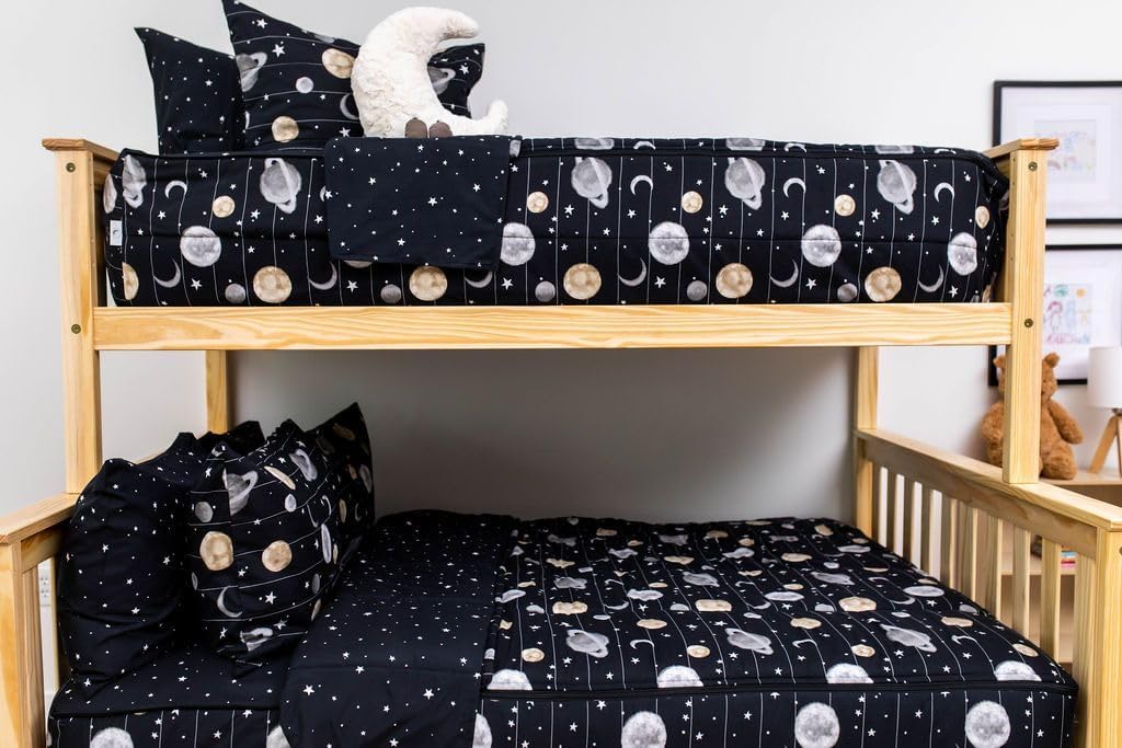 Beddy’s Nod & Winks – Juego de ropa de cama con cremallera individual para niños, juego de funda de colchón, sábanas y edredón con cremallera fácil,