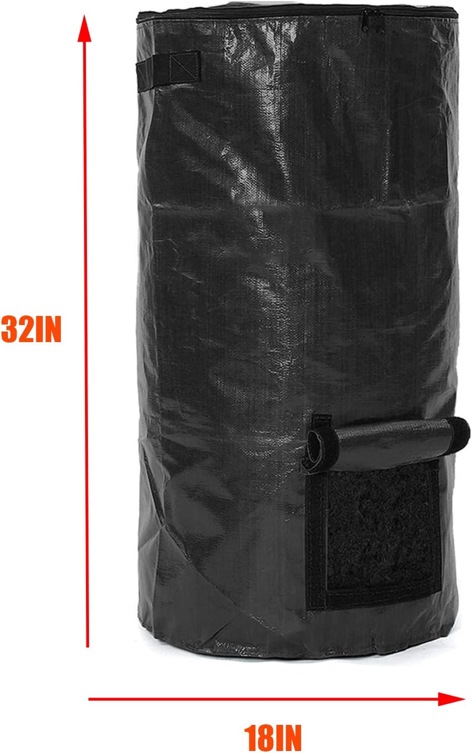 Bolsa de basura reutilizable para compost, bolsa de basura para jardín, contenedor grande de fertilizante, caja de colección de fertilizantes, 80