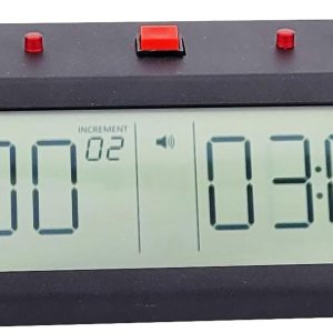 Torneo Profesional TapNset-Pro Reloj de Ajedrez Negro – Caja de Metal Torneo Profesional TapNset-Pro Reloj de Ajedrez Negro – Caja de Metal