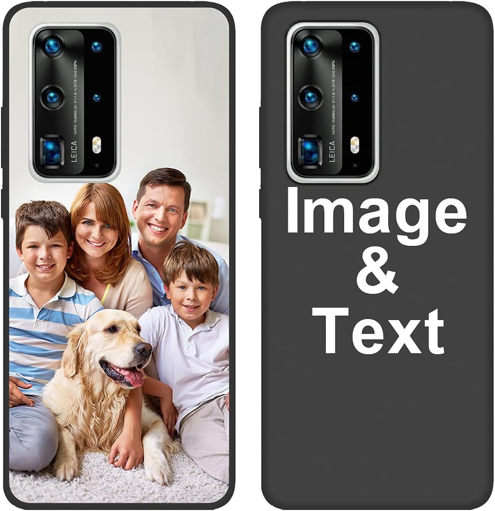 Styletify Funda de fotos personalizada para Huawei P40 Pro Plus, funda de silicona a prueba de golpes, funda de teléfono personalizada de caramelo