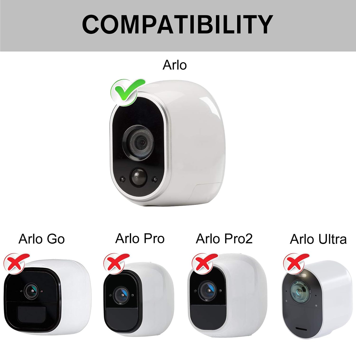 Adaptador de corriente compatible con Arlo (reemplazo CR123A), con cable de 25 pies24.6 ft resistente a la intemperie para exteriores alimenta