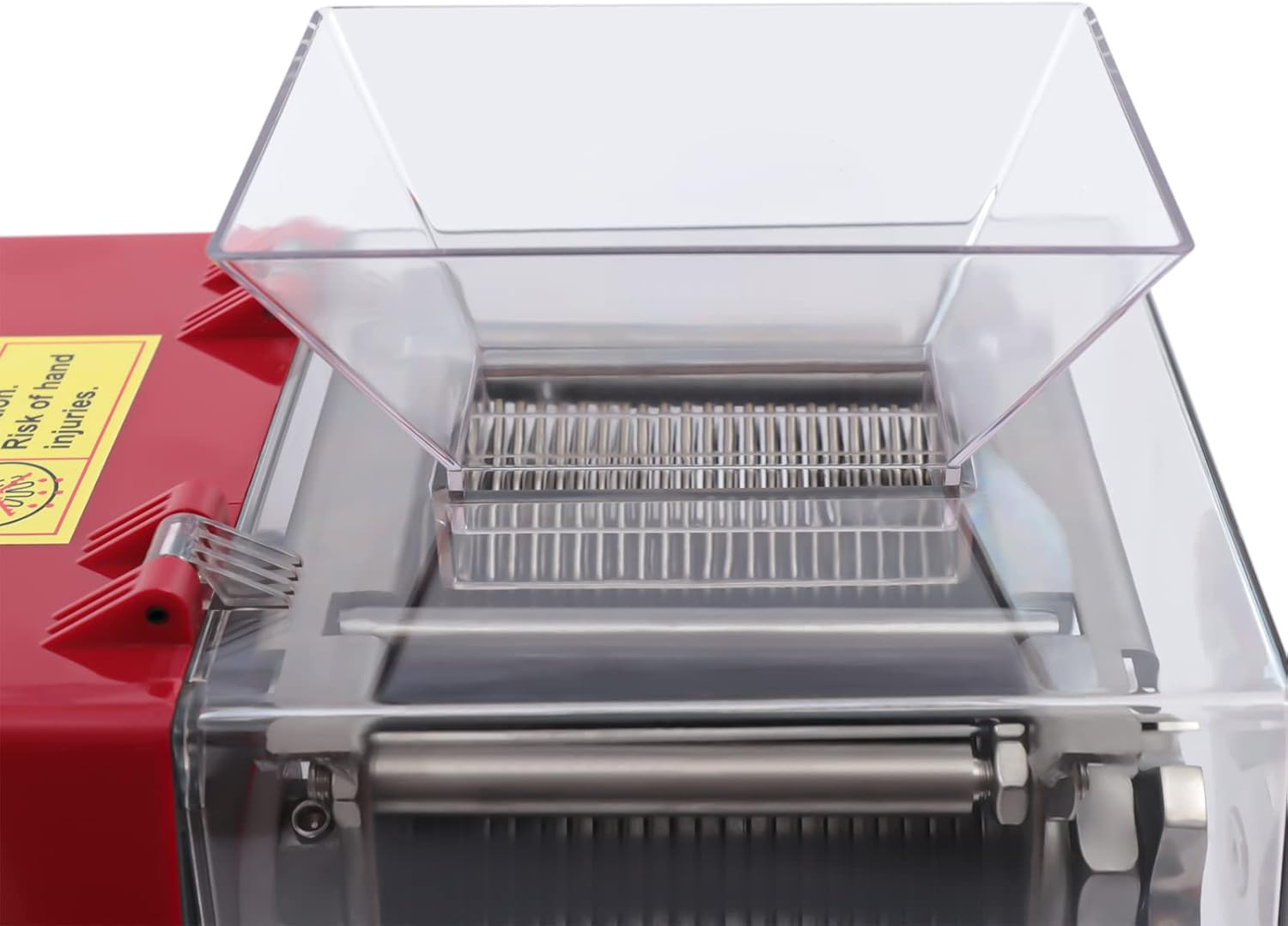 Máquina de corte de carne comercial, cortador de carne eléctrico de 1100 W, máquina trituradora de carne de acero inoxidable, trituradora de carne