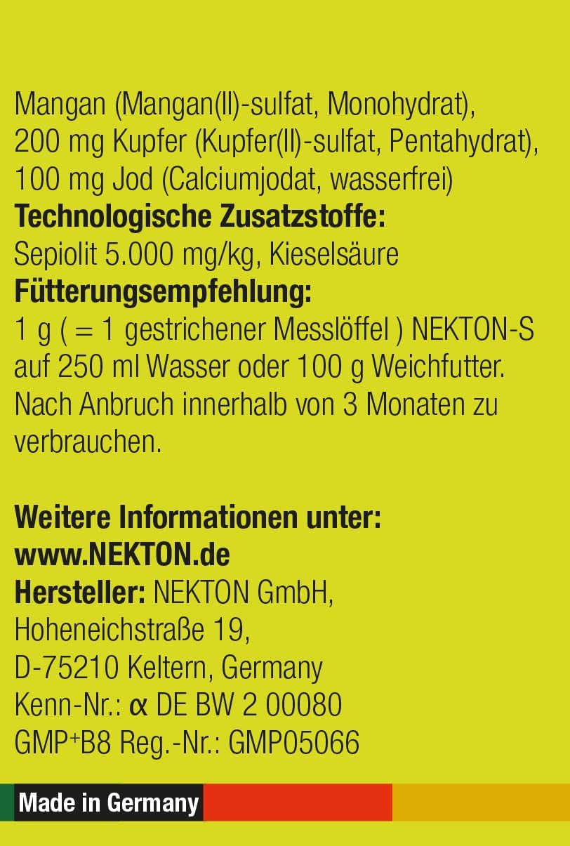 Nekton -S Multi-Vitamina para Aves, 35gm, (1.23 onzas)