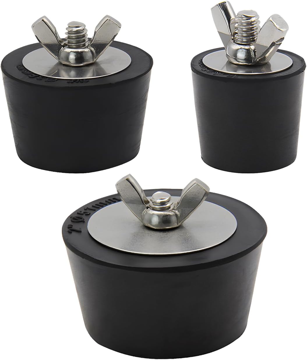 Tapones de piscina de invierno para enchufes de piscina enterrados y terrestres para línea de retorno, tapones de piscina con tornillo de acero