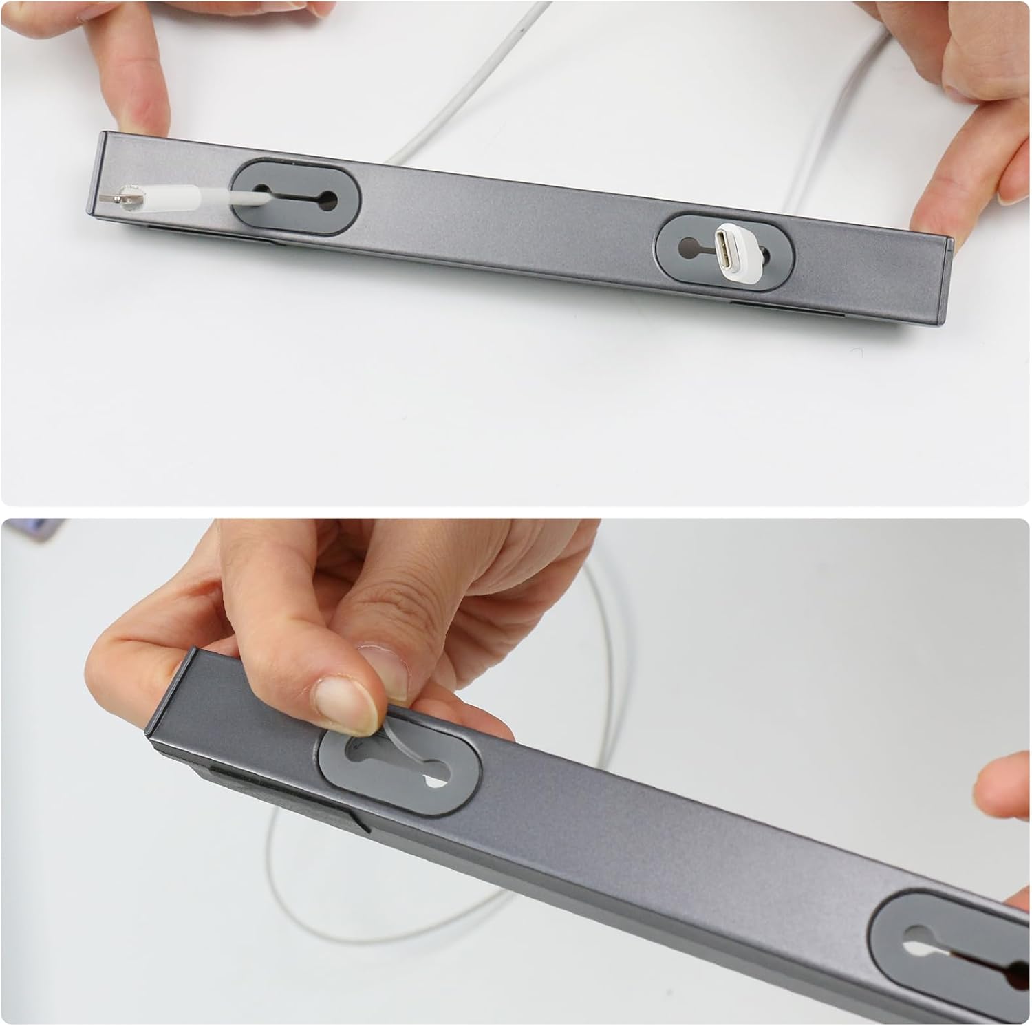 Hub USB para Tesla Model 3 2021-2023, modelo Y 2019-2023, organizador de cables de consola central con soporte de gestión de cables de carga