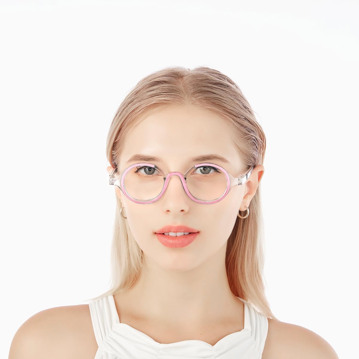 Gafas de lectura para mujeres y hombres, anteojos de lectura redondos con bloqueo de luz azul, paquete de 2 lentes retro para computadora con