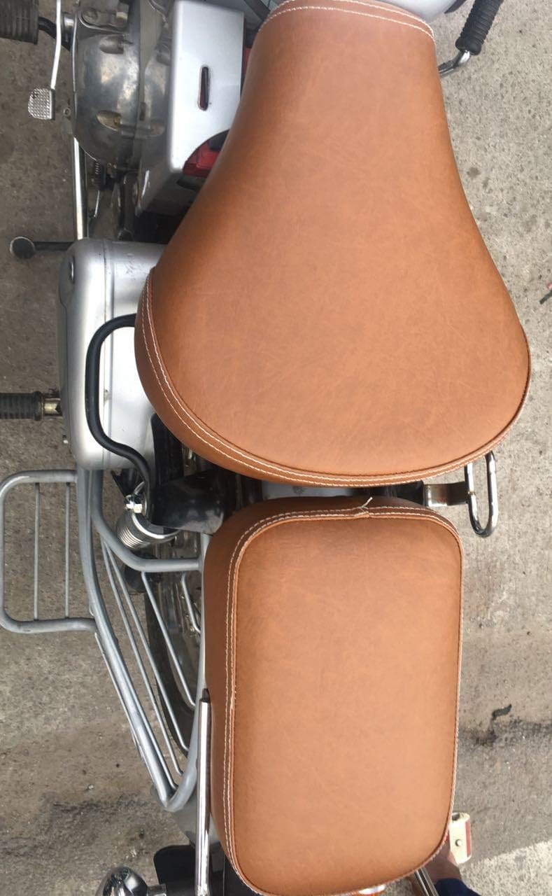 SaharaSeats Royal Enfield Classic 350500 – Funda de asiento color castaño tostado