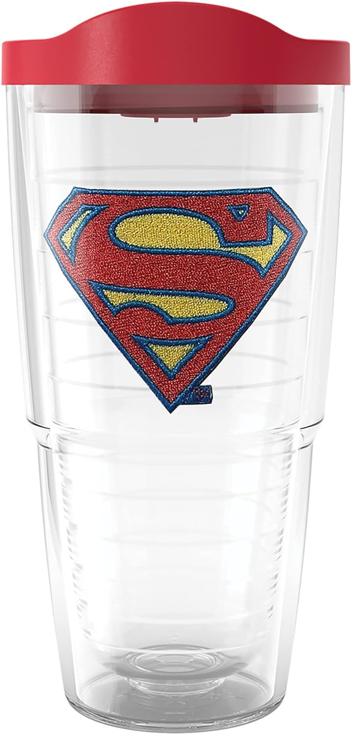 Tervis DC Comics – Vaso aislado con logotipo de Superman, 24 onzas, clásico