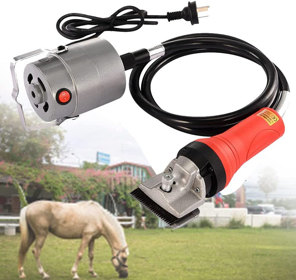 SHENGSHIYU Cortapelos eléctricos de 690 W, tijeras resistentes con caja de herramientas para perros, caballo, cerdo, ganado, granja, ganado, otros